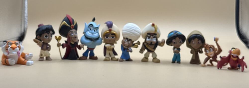 Disney Funko Mini Alkali. Collection Lot Tiger Jafar Razoul Peddler Collection